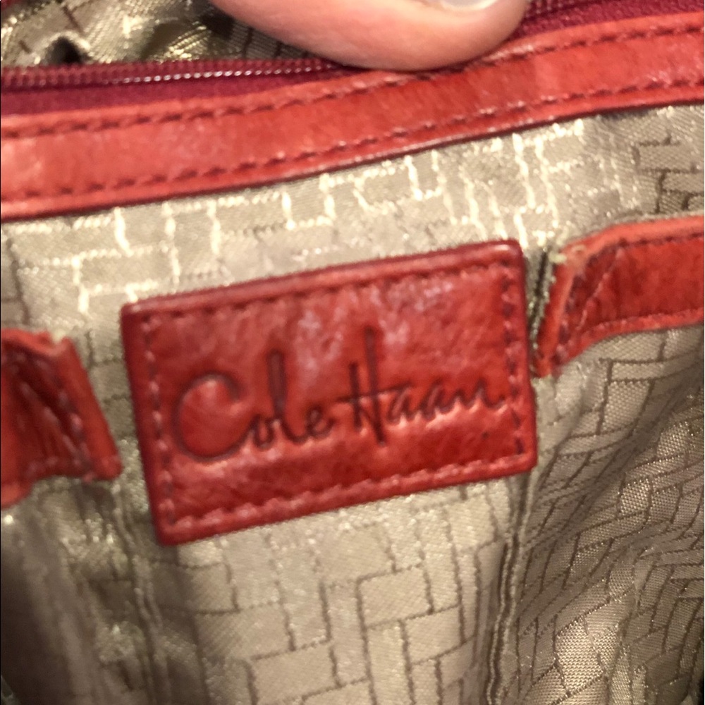 Cole Haan red leather purse - Picture 2 of 6